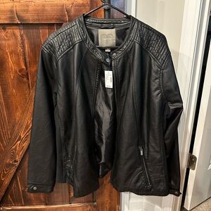 Maurices Black Faux Leather Jacket